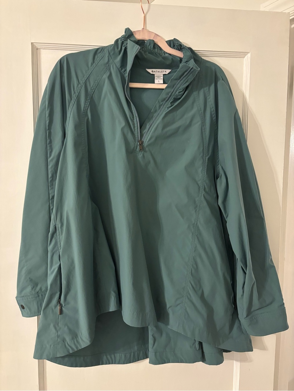 Athleta Teal Green Half-Zip Utility Pullover Jacket